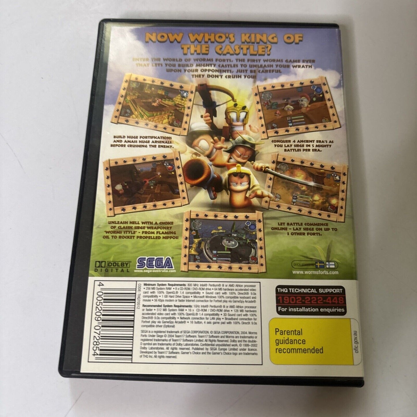 Worms Forts Under Siege PC CDROM