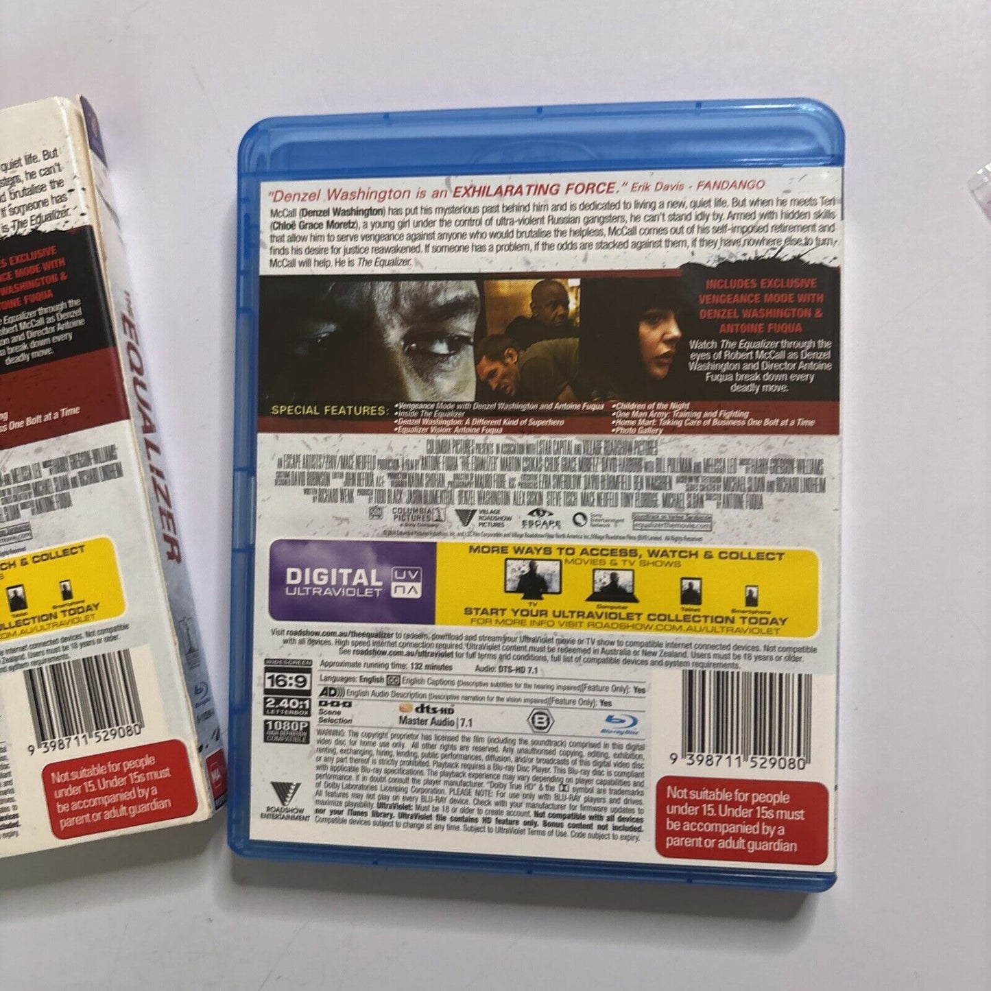 The Equalizer - The Vengeance Edition (Blu-ray, 2014) Denzel Washington Region B
