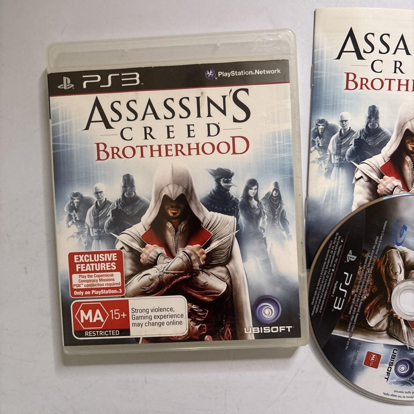 Assassins Creed Brotherhood PS3 Sony PlayStation 3 game + manual