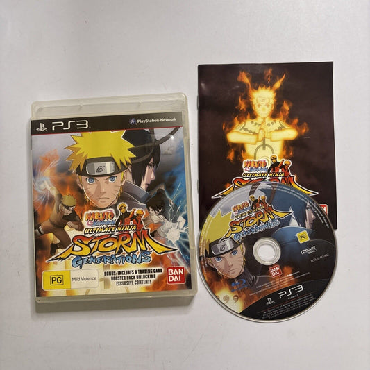 Naruto Shippuden: Ultimate Ninja Storm Generations PS3 Sony PlayStation 3 Manual