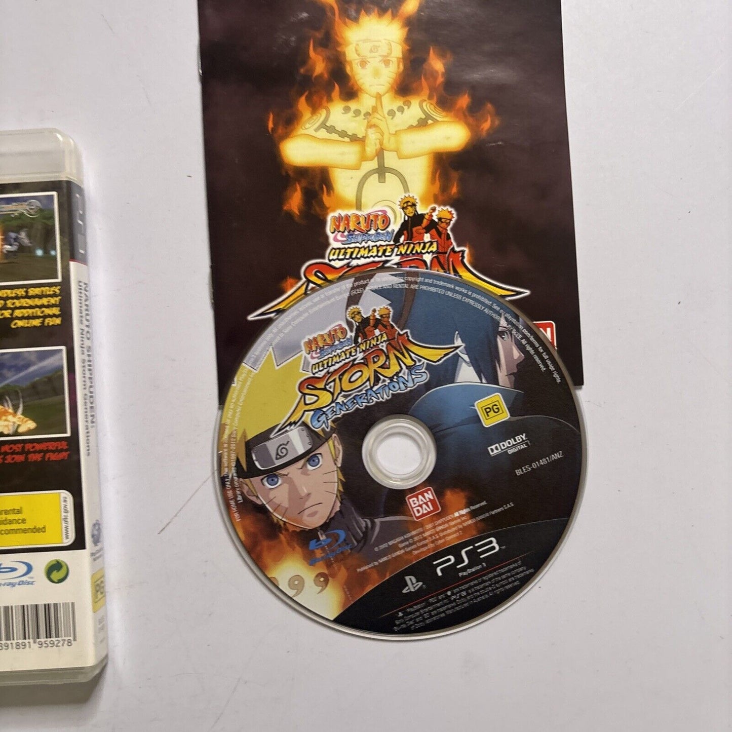 Naruto Shippuden: Ultimate Ninja Storm Generations PS3 Sony PlayStation 3 Manual