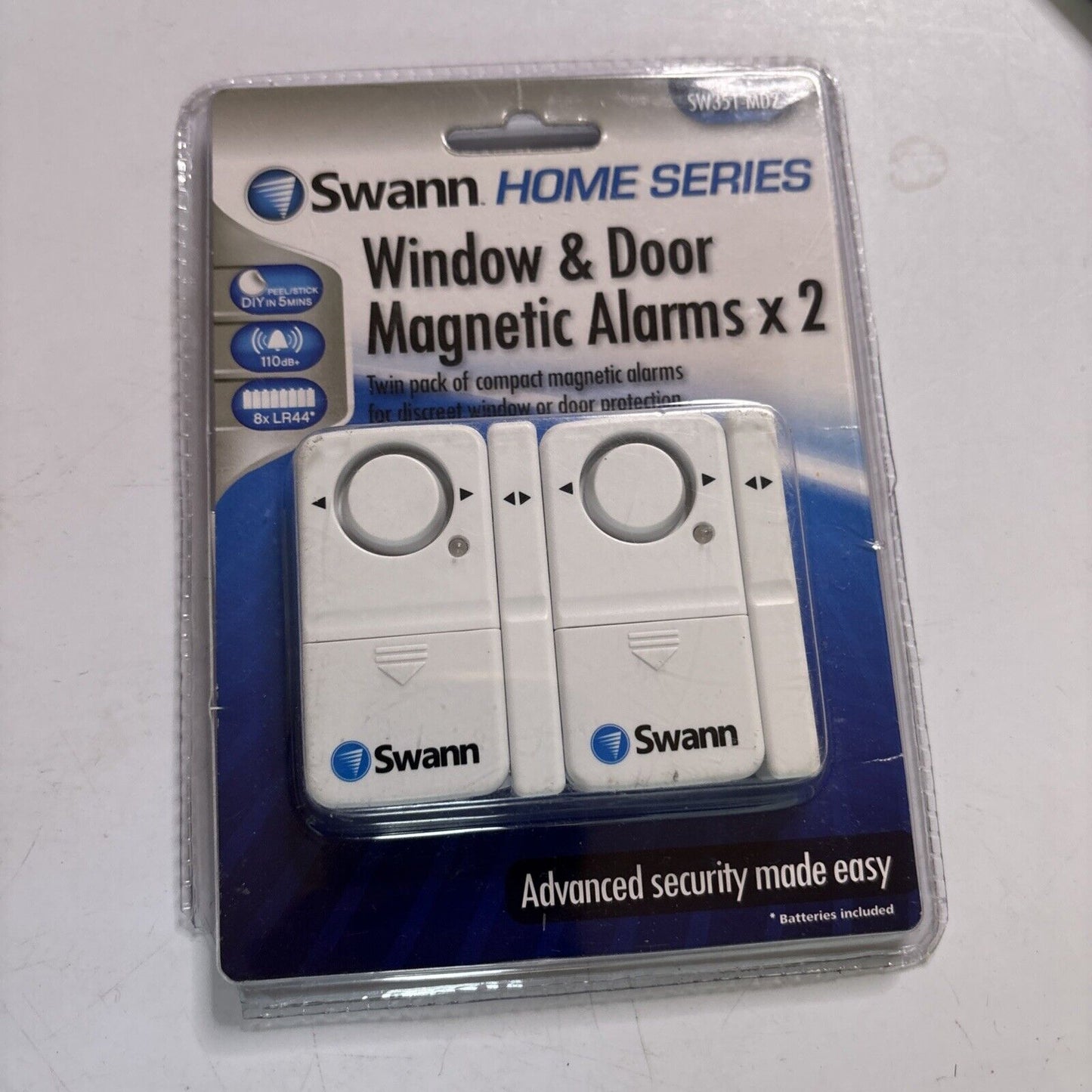 Swann Window & Door Magnetic Alarms X2 SW351-MD2 *New Sealed*