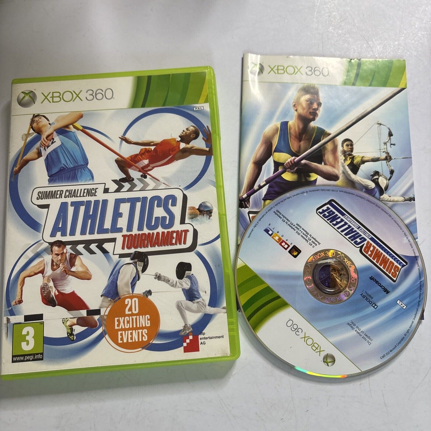 Summer Challenge Athletics Tournament: Xbox 360 Game Manual PAL