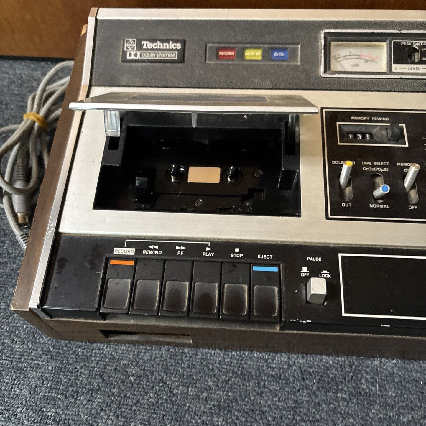 Technics Stereo Cassette Deck RS-263AU *For Parts - Requires Belt Replacement*
