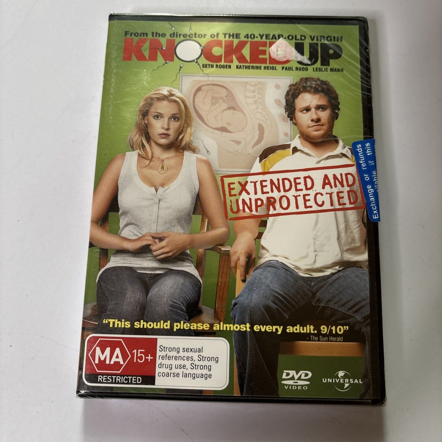 Knocked Up (DVD, 2007) Seth Rogen Region 4 *New Sealed*