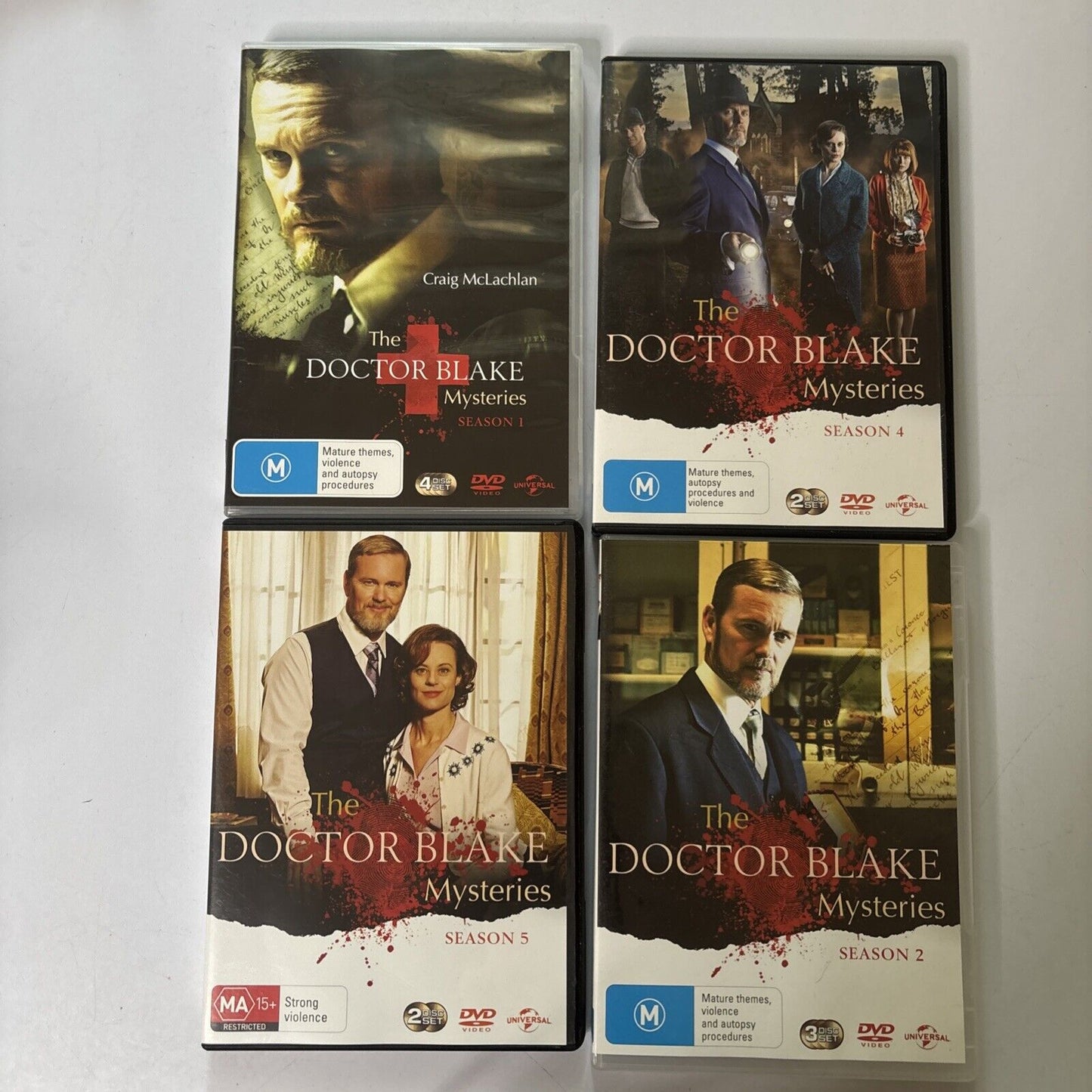 The Doctor Blake Mysteries : Season 1 2 3 4 5 (DVD, 2013, 13-Disc) Region 4 &2