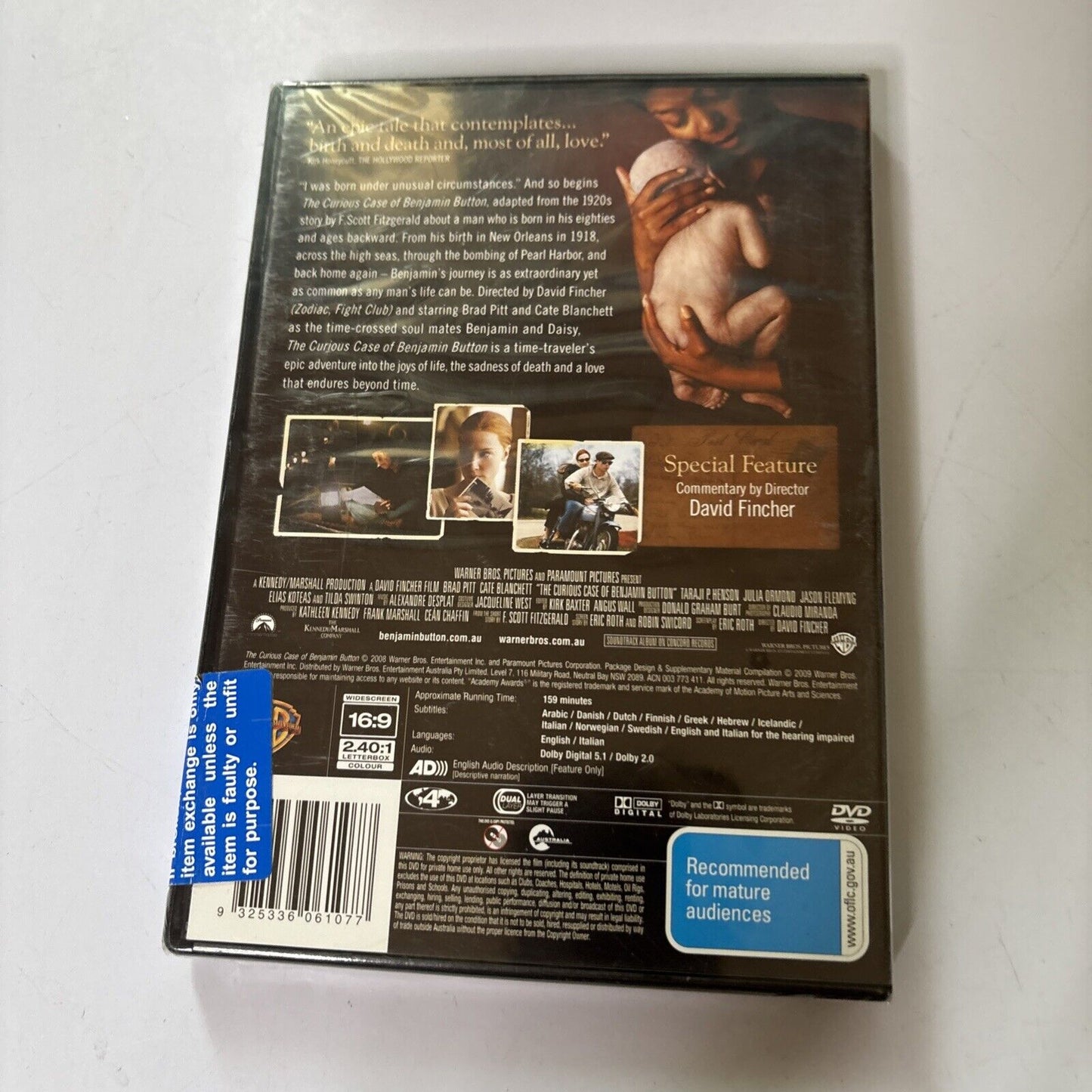 The Curious Case of Benjamin Button - Special Edition (DVD, 2008) Region 4 NEW