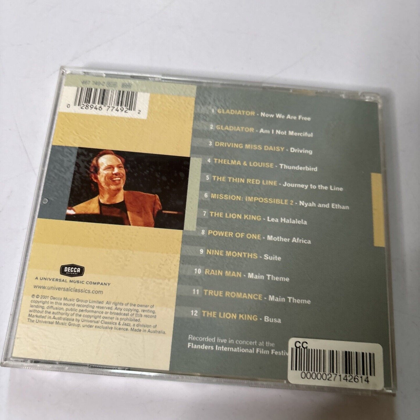 Hans Zimmer - Wings of a Film: the Music of Hans Zimmer (CD, 2001)