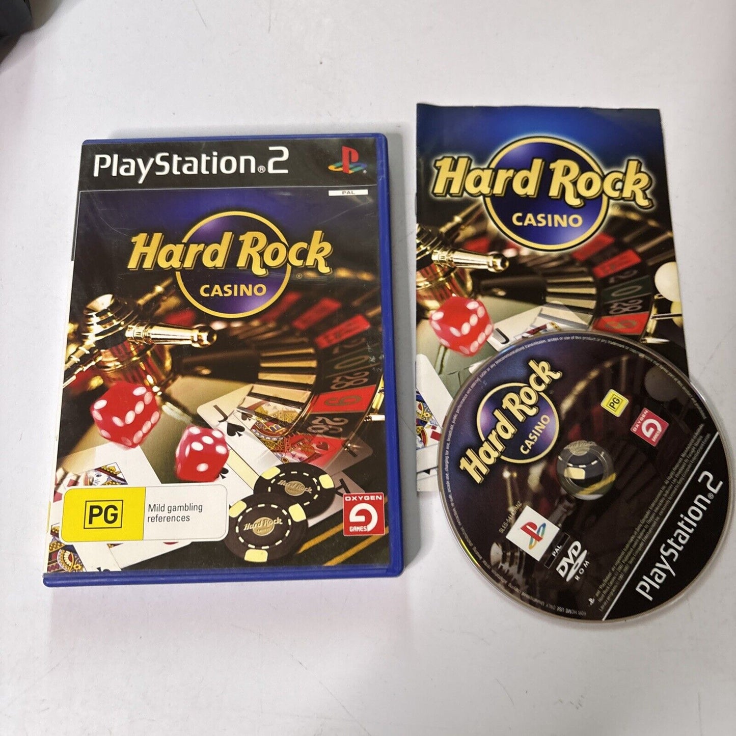Hard Rock Casino - Sony PS2 Sony PlayStation 2 Manual PAL