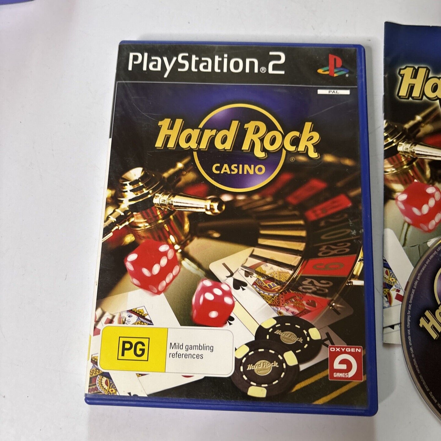 Hard Rock Casino - Sony PS2 Sony PlayStation 2 Manual PAL