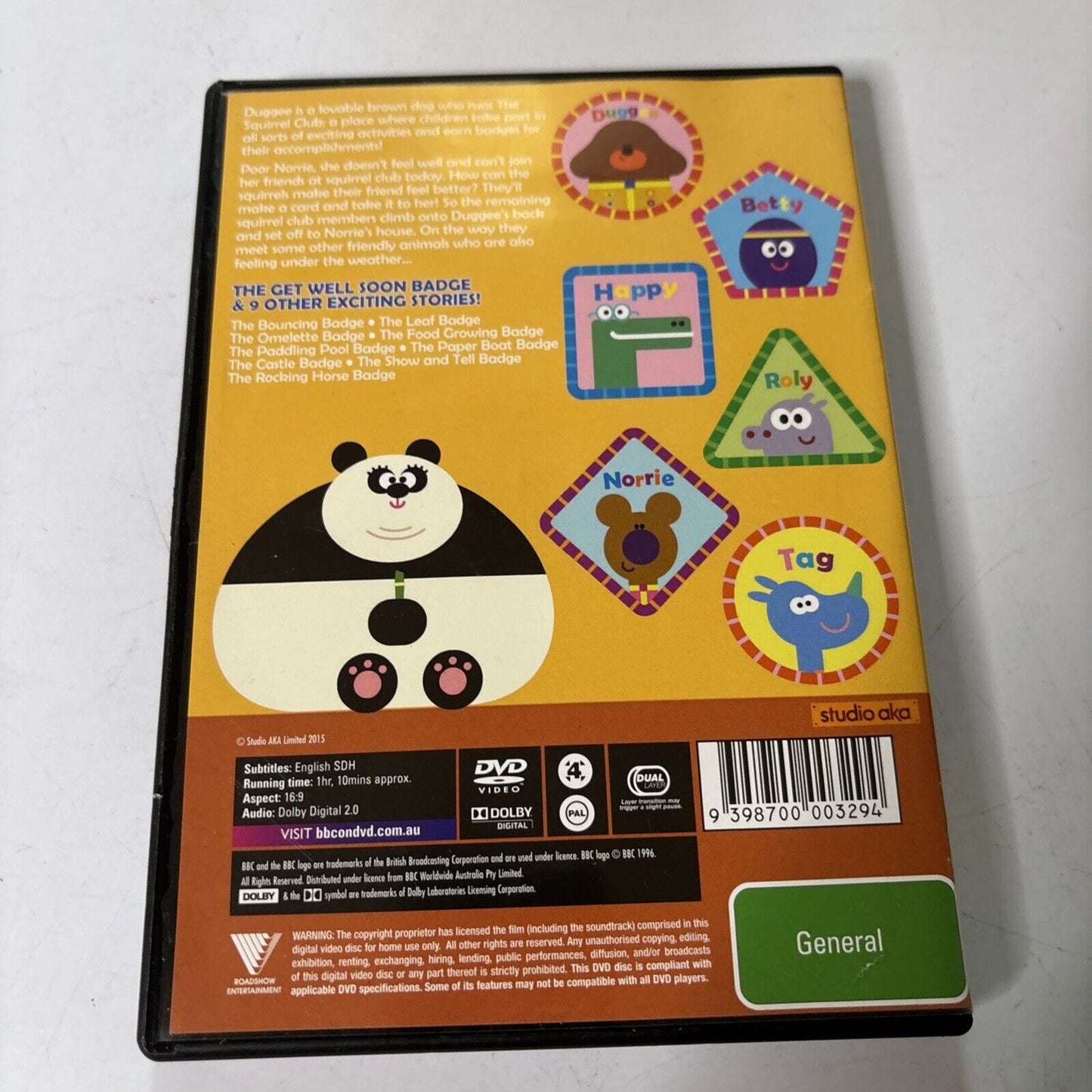 Hey Duggee - The Get Well Soon Badge (DVD, 2015) Region 4