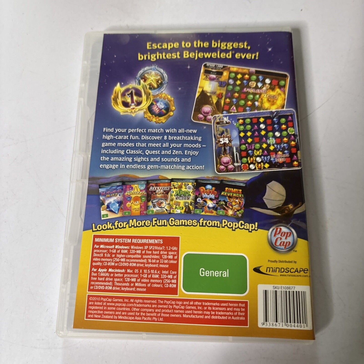 Bejeweled 3 PC Windows & Mac CD-ROM Game