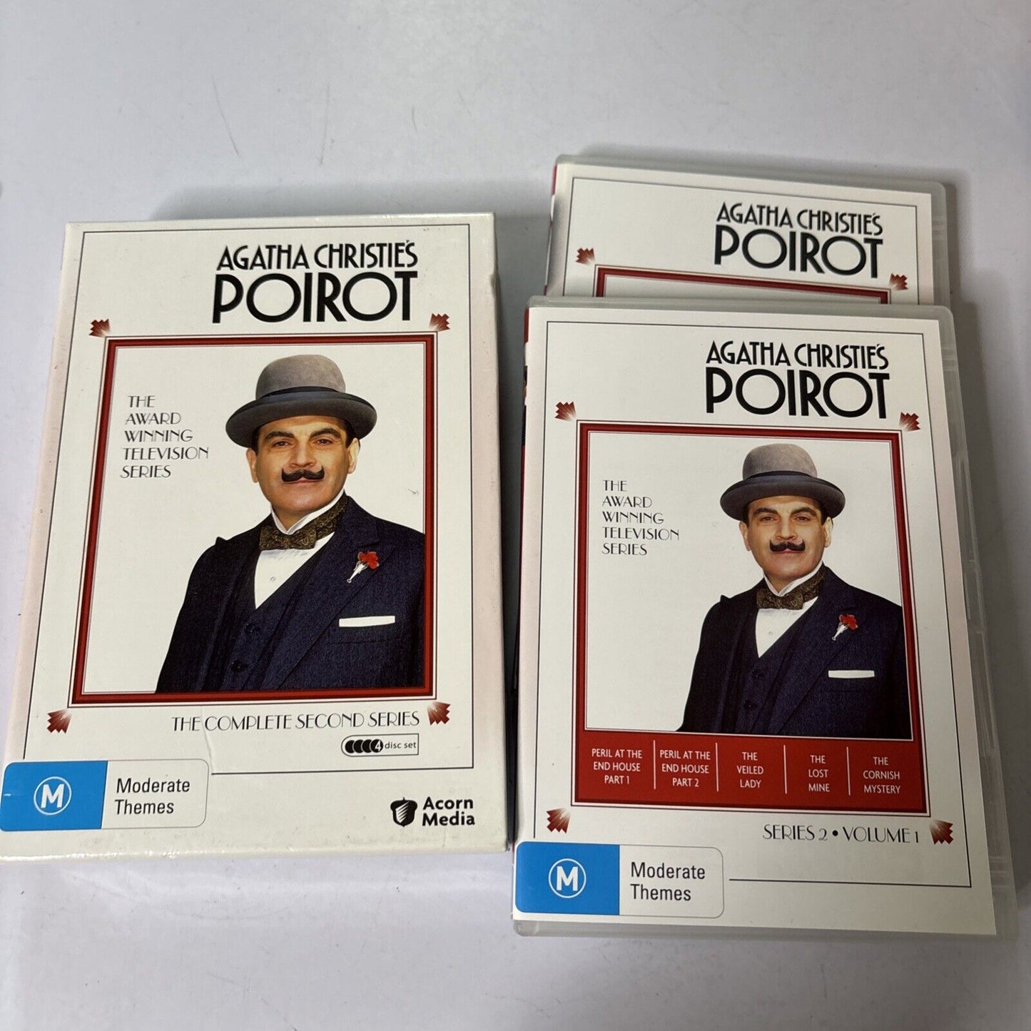 Agatha Christie - Poirot : Series 2 (DVD, 1990, 4-Disc) David Suchet All Regions
