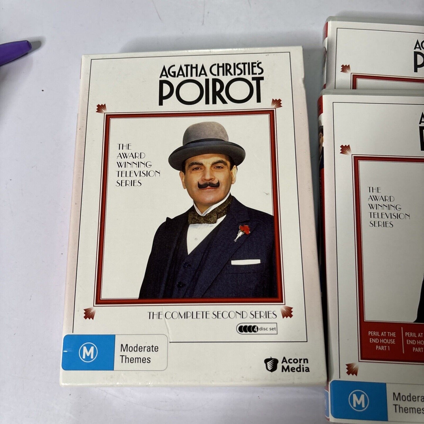 Agatha Christie - Poirot : Series 2 (DVD, 1990, 4-Disc) David Suchet All Regions