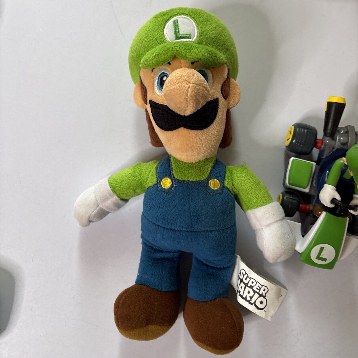 Luigi Push 10" Plush Toy 2021 & Hungry Jack's Kart 2020