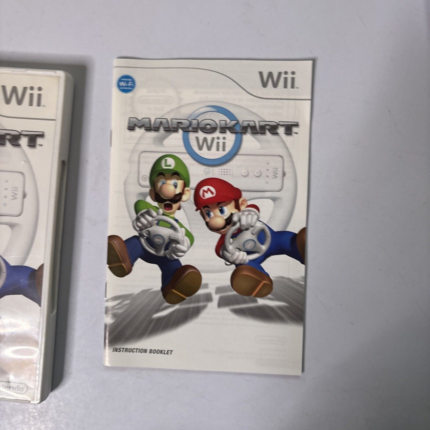 Mario Kart Wii - Nintendo Wii With 2 Steering Wheels Manual PAL