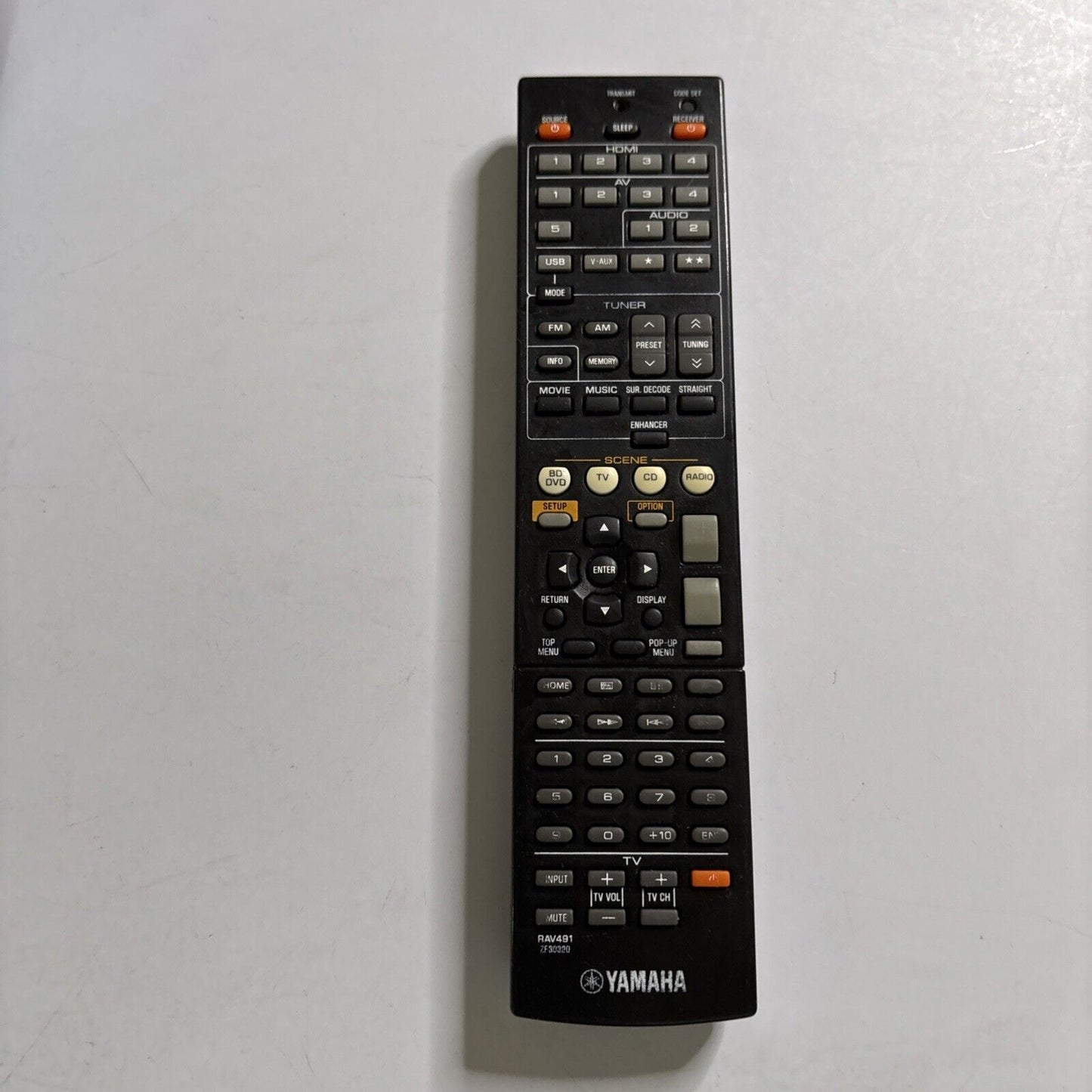 Genuine Yamaha RAV491 ZF30320 Remote Control For Yamaha AV Receivers