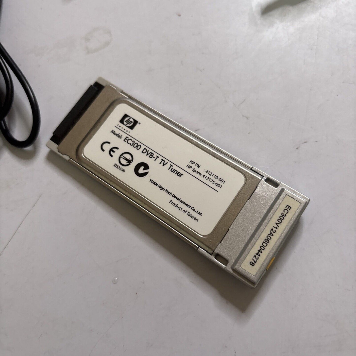 HP EC300 DVB-T TV Tuner Express Card 412110-001 HP EC300 DVB-T TV Tuner Express Card 412110-001