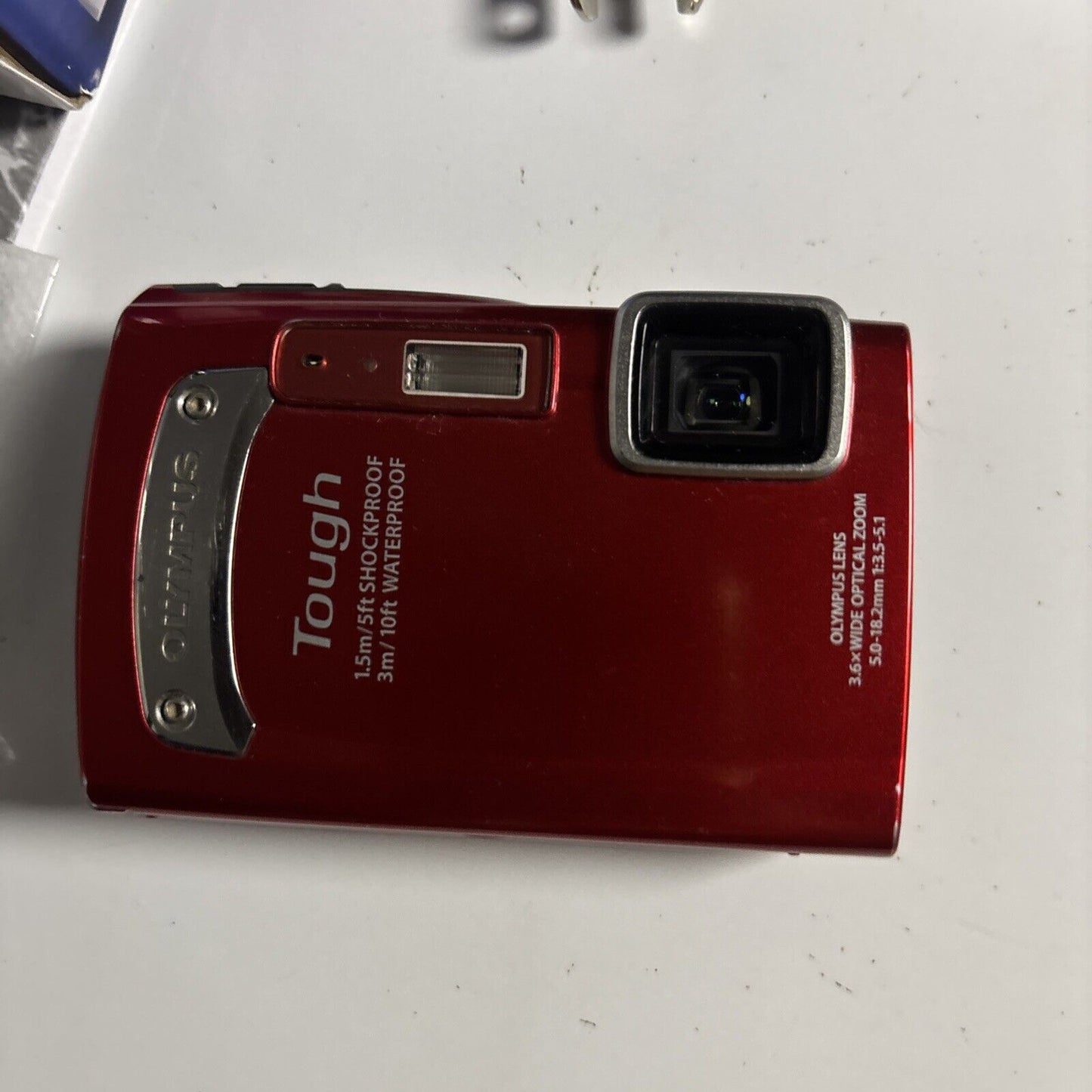 Olympus Tough TG-310 14.0 MP Digital Camera Red 1GB SD Card Waterproof