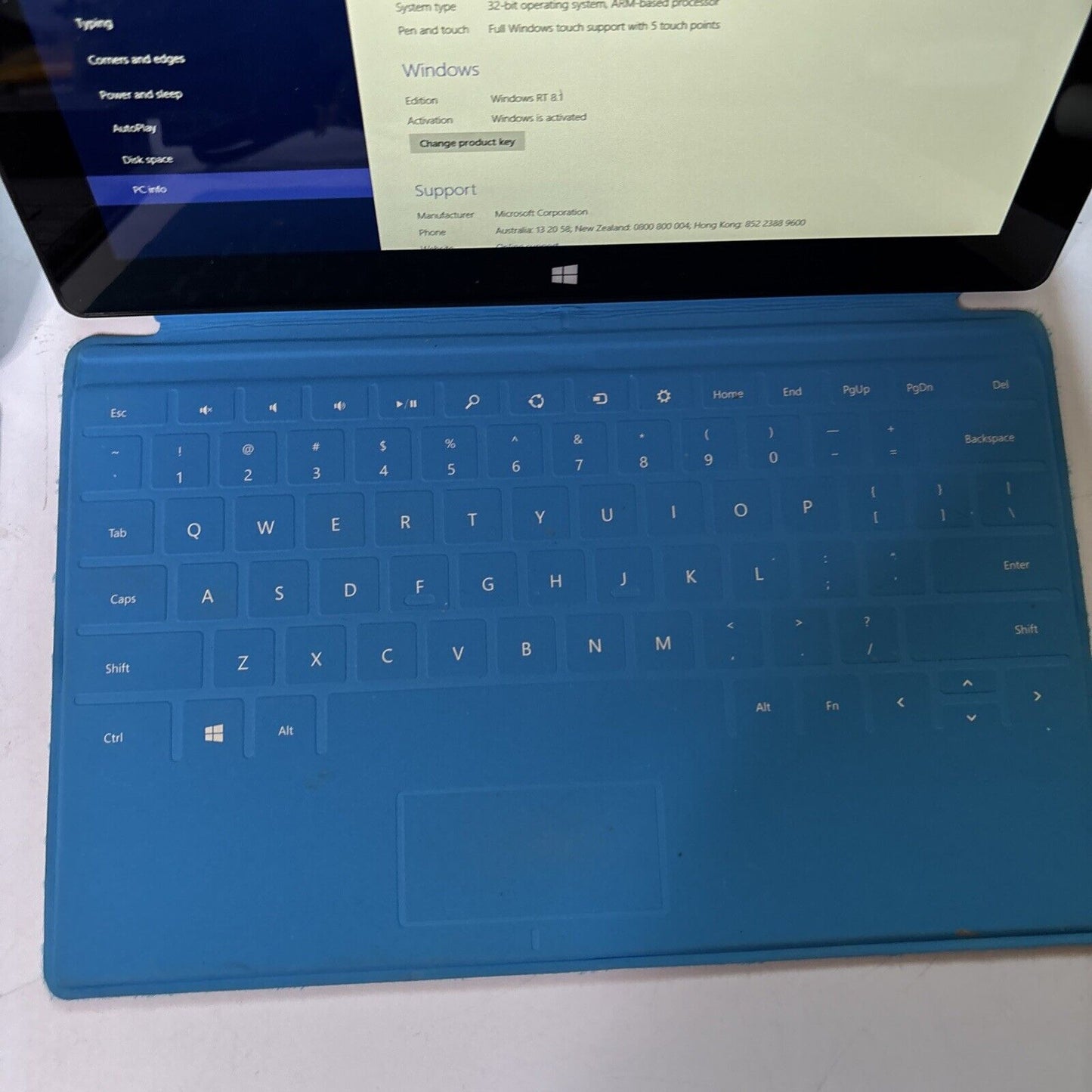 2x Microsoft Surface Windows RT 32GB Model 1516 2GB RAM Keyboard *1x AC Adapter*