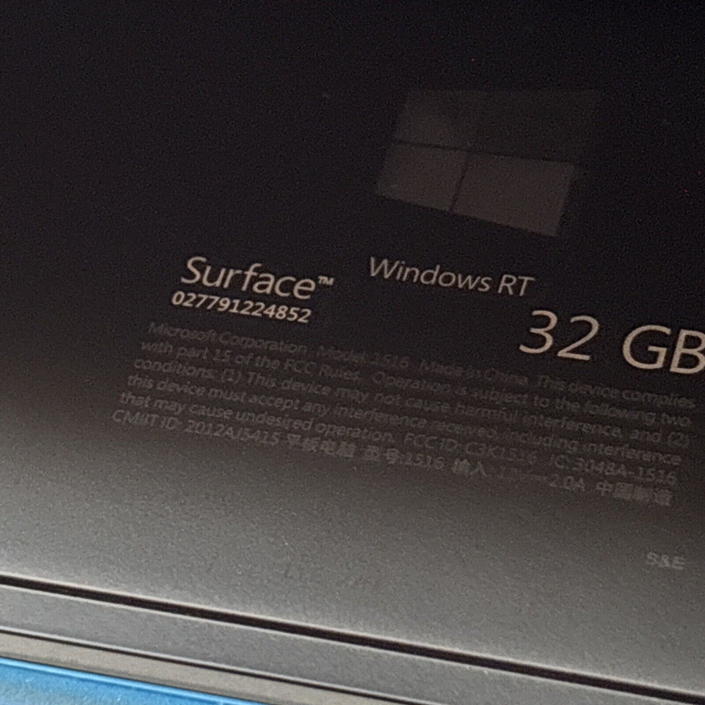 2x Microsoft Surface Windows RT 32GB Model 1516 2GB RAM Keyboard *1x AC Adapter*