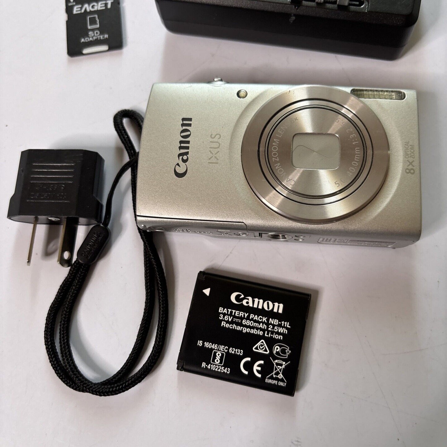 Canon IXUS 185 / ELPH 180 Digital Camera 1GB SD Card 20MP