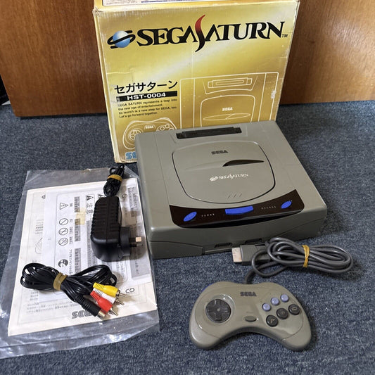 Sega Saturn Console Japan NTSC-J With 1x Controller 100-240V  Adapter HST-3210