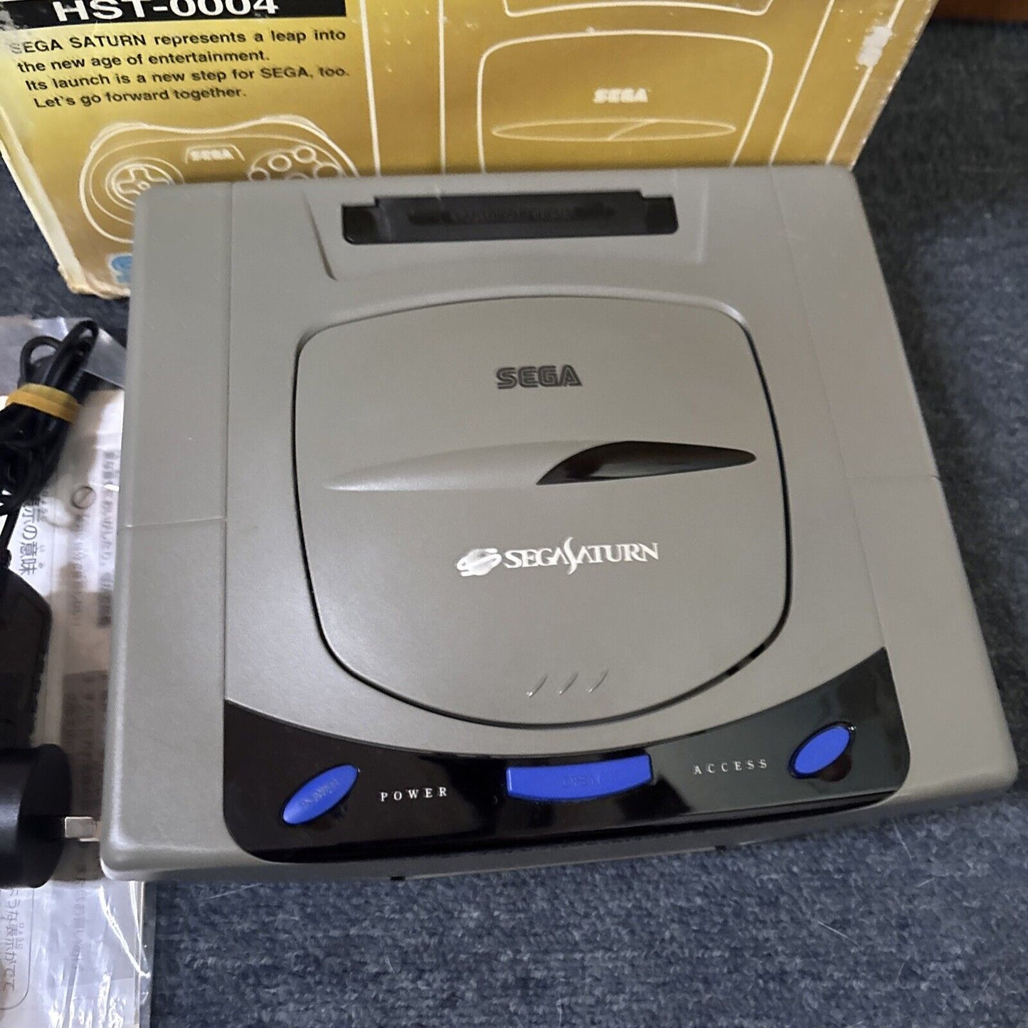 Sega Saturn Console Japan NTSC-J With 1x Controller 100-240V  Adapter HST-3210