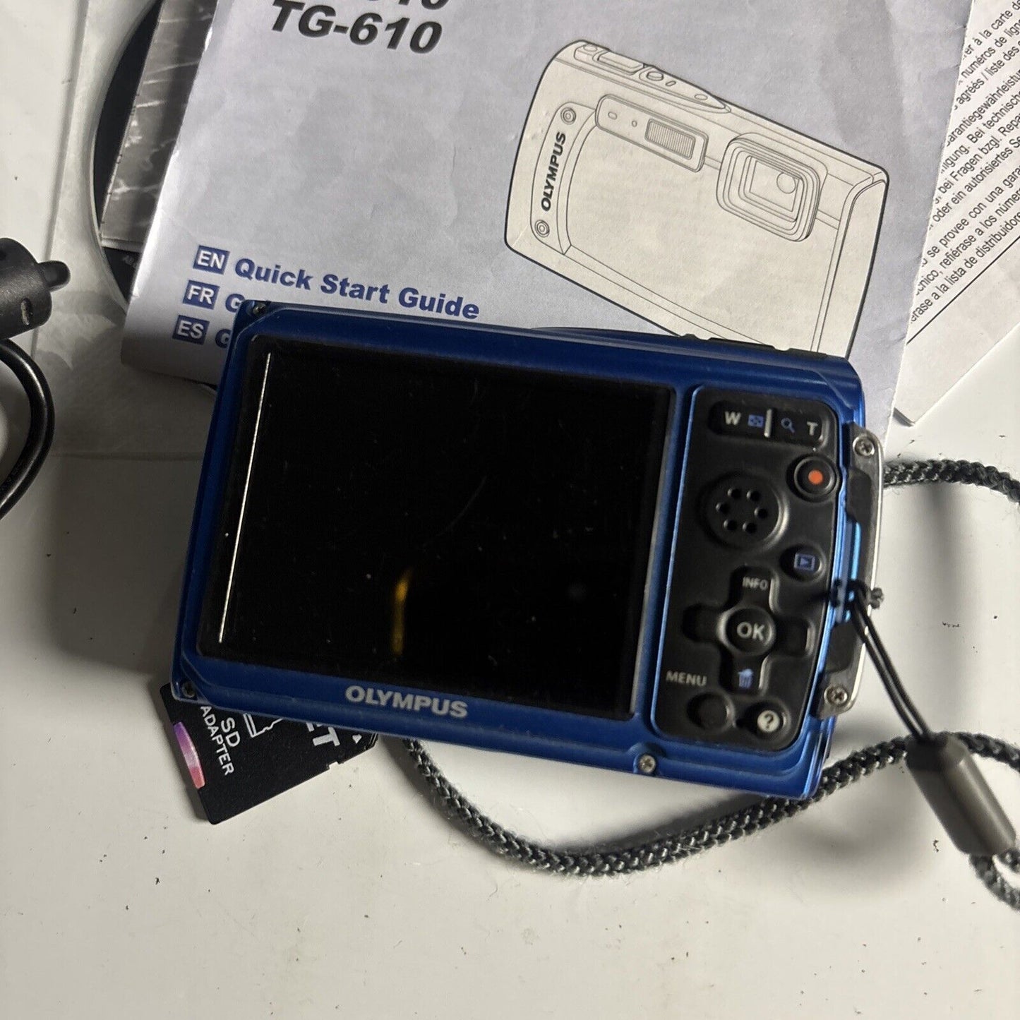 Olympus Tough TG-310 Digital Camera Waterproof Shockproof 128mb SD Card