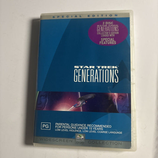 Star Trek - Generations (Special Edition, DVD, 1995) Region 4