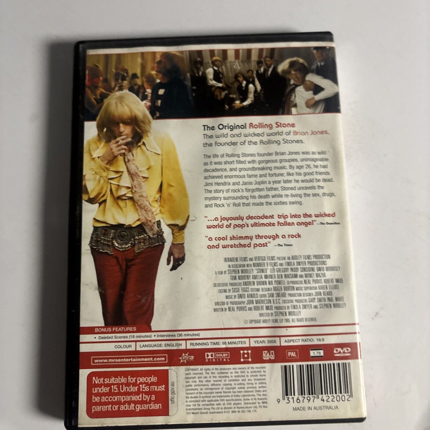 Stoned (DVD, 2005) Leo Gregory, Paddy Considine Region 4