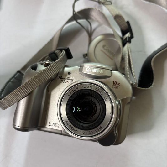 Canon PowerShot S1 IS Digital Camera *For Parts Or Repair - Not Working*