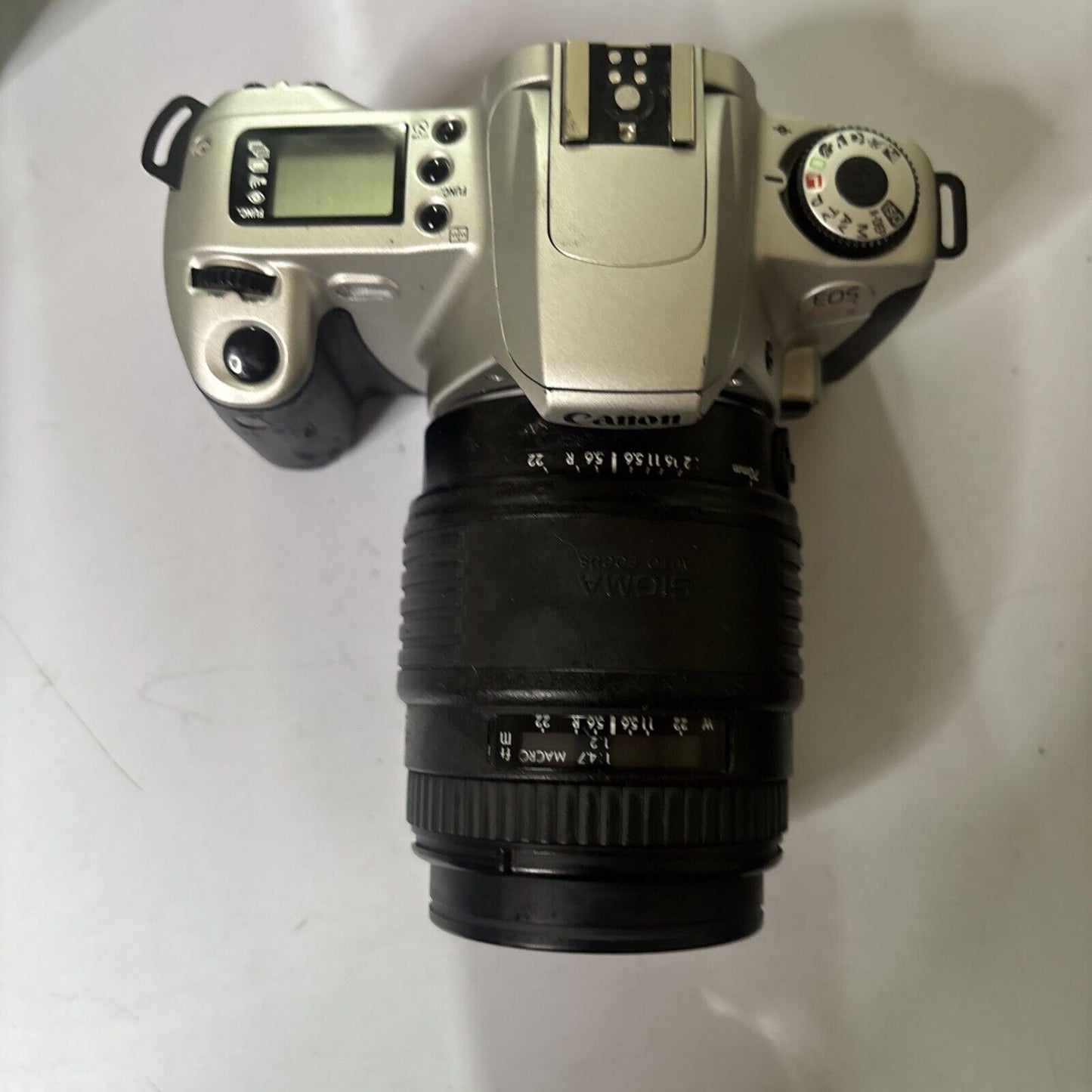 Canon EOS Kiss II SLR Film Camera With Sigma UC Zoom 70-210mm Lens
