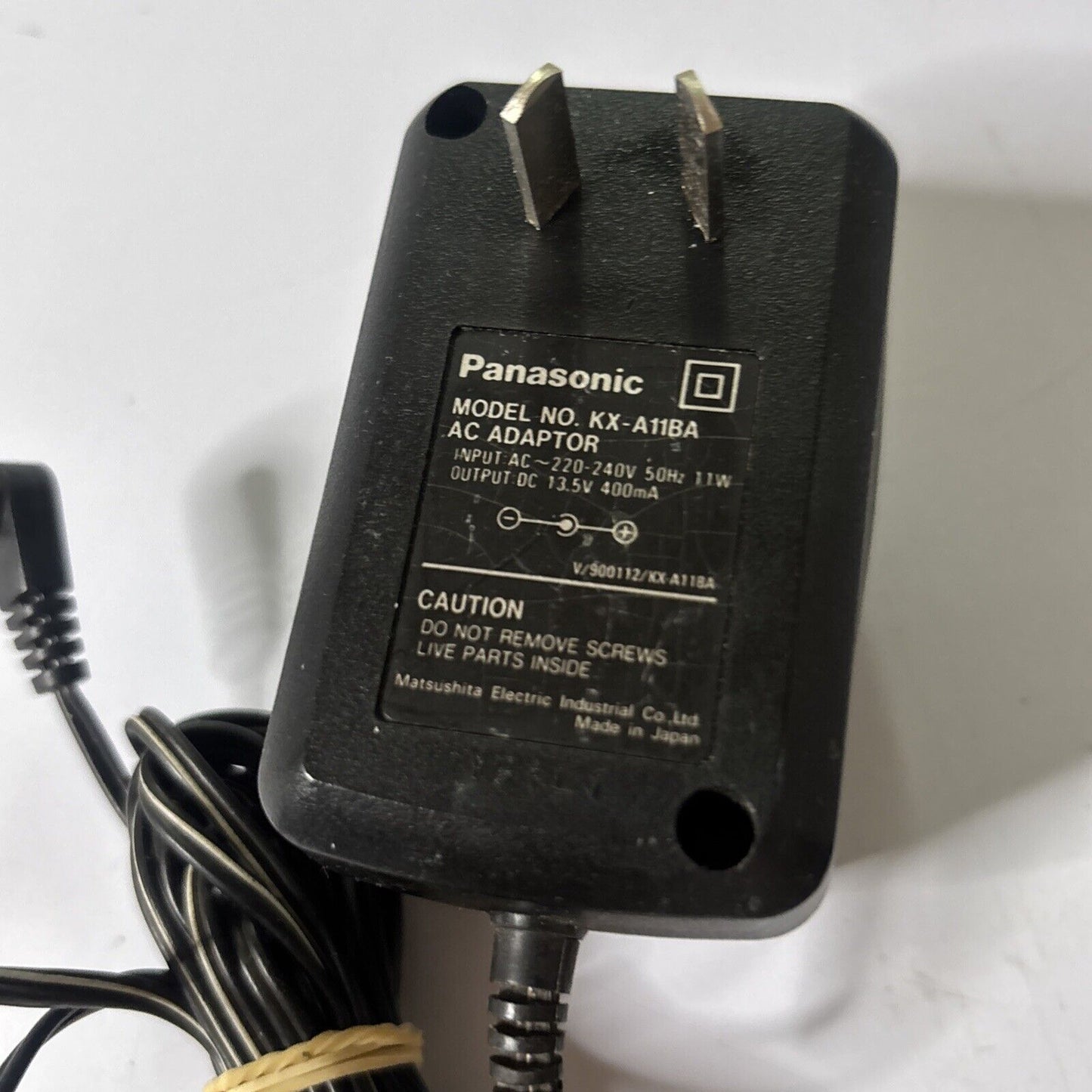 Genuine Panasonic KX-A11BA AC Adapter 13.5V 400mA