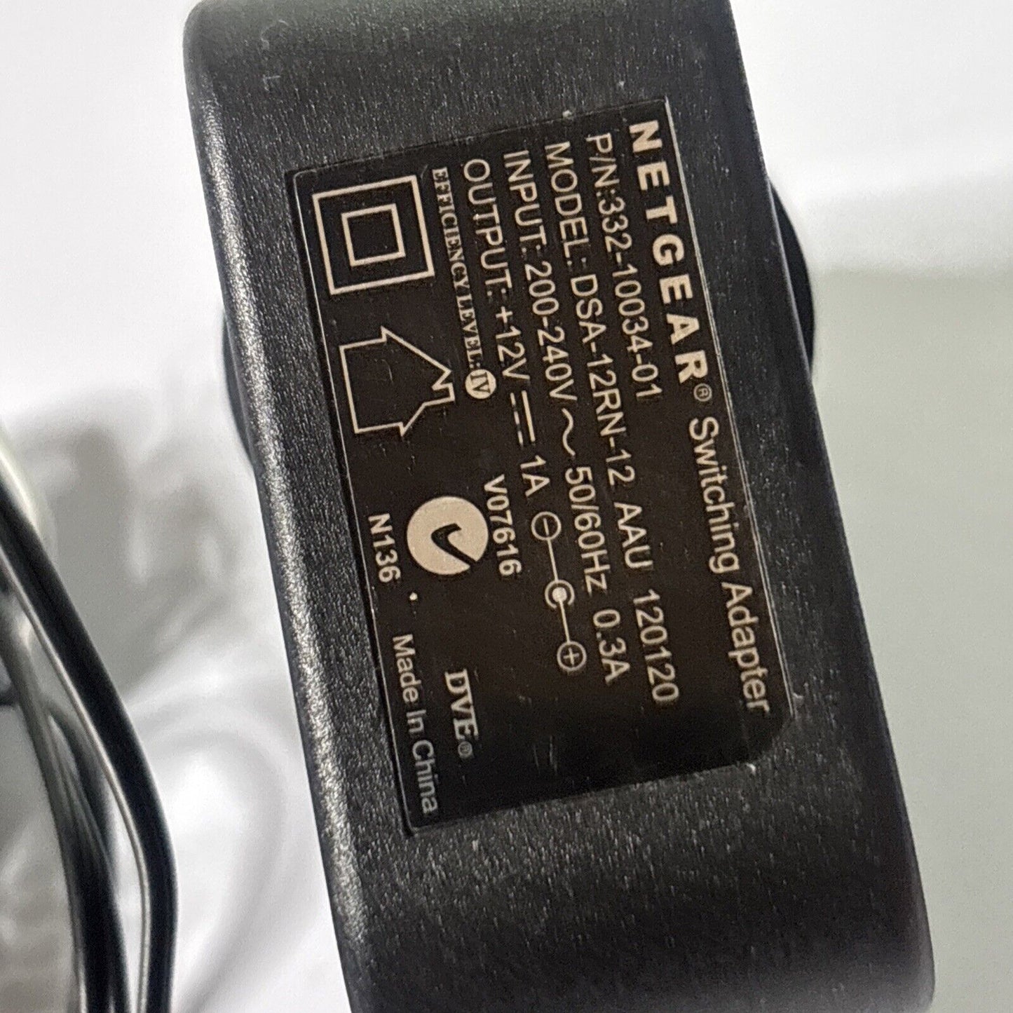 Genuine Netgear Switching Adapter DSA-12RN-12 12V 1A
