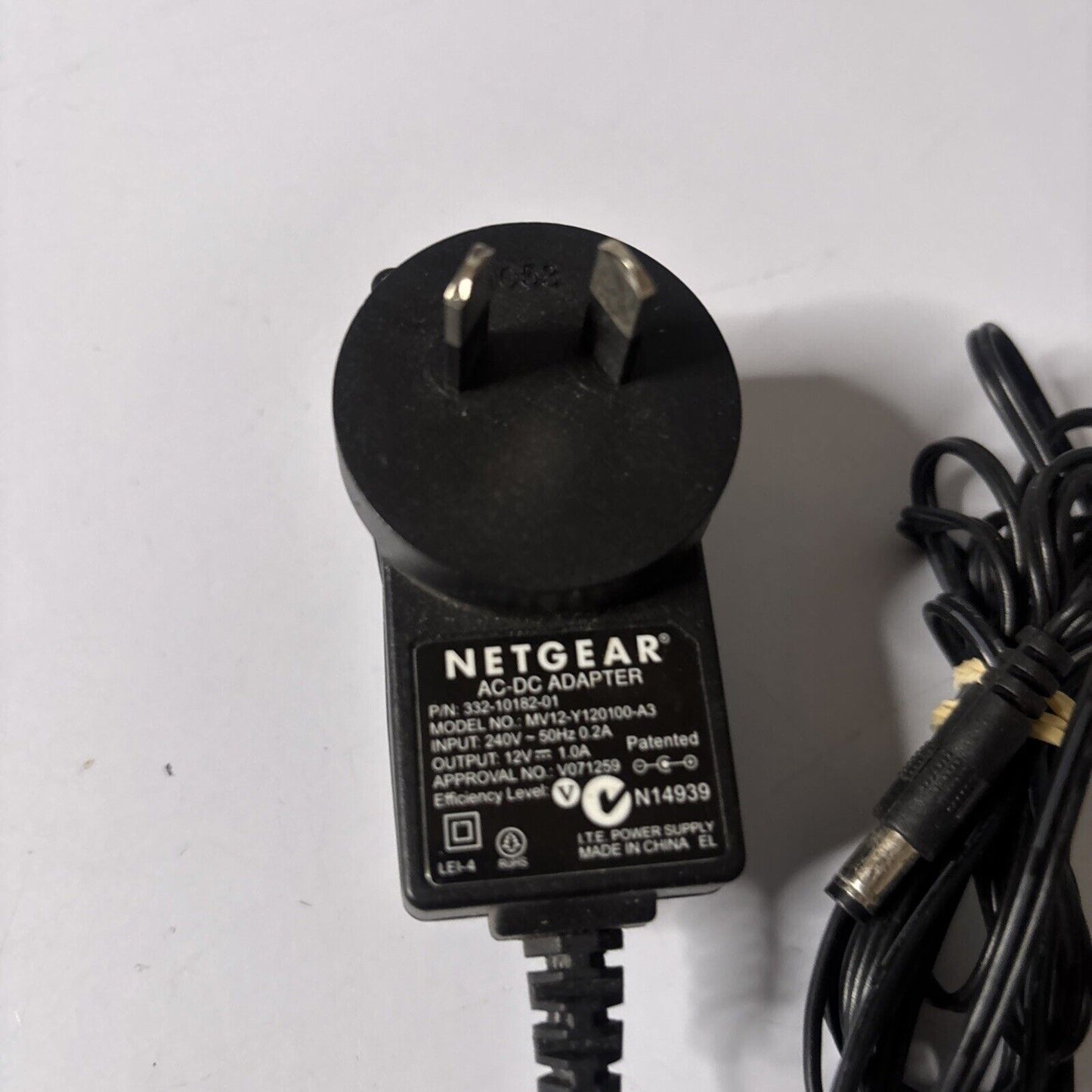 Genuine Netgear MV12-Y120100-A3 AC Adapter 12V 1A