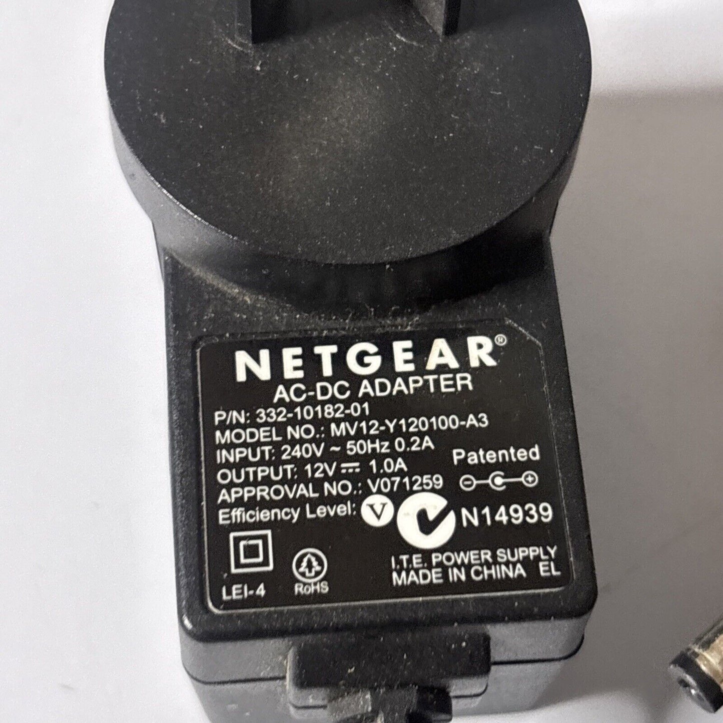 Genuine Netgear MV12-Y120100-A3 AC Adapter 12V 1A