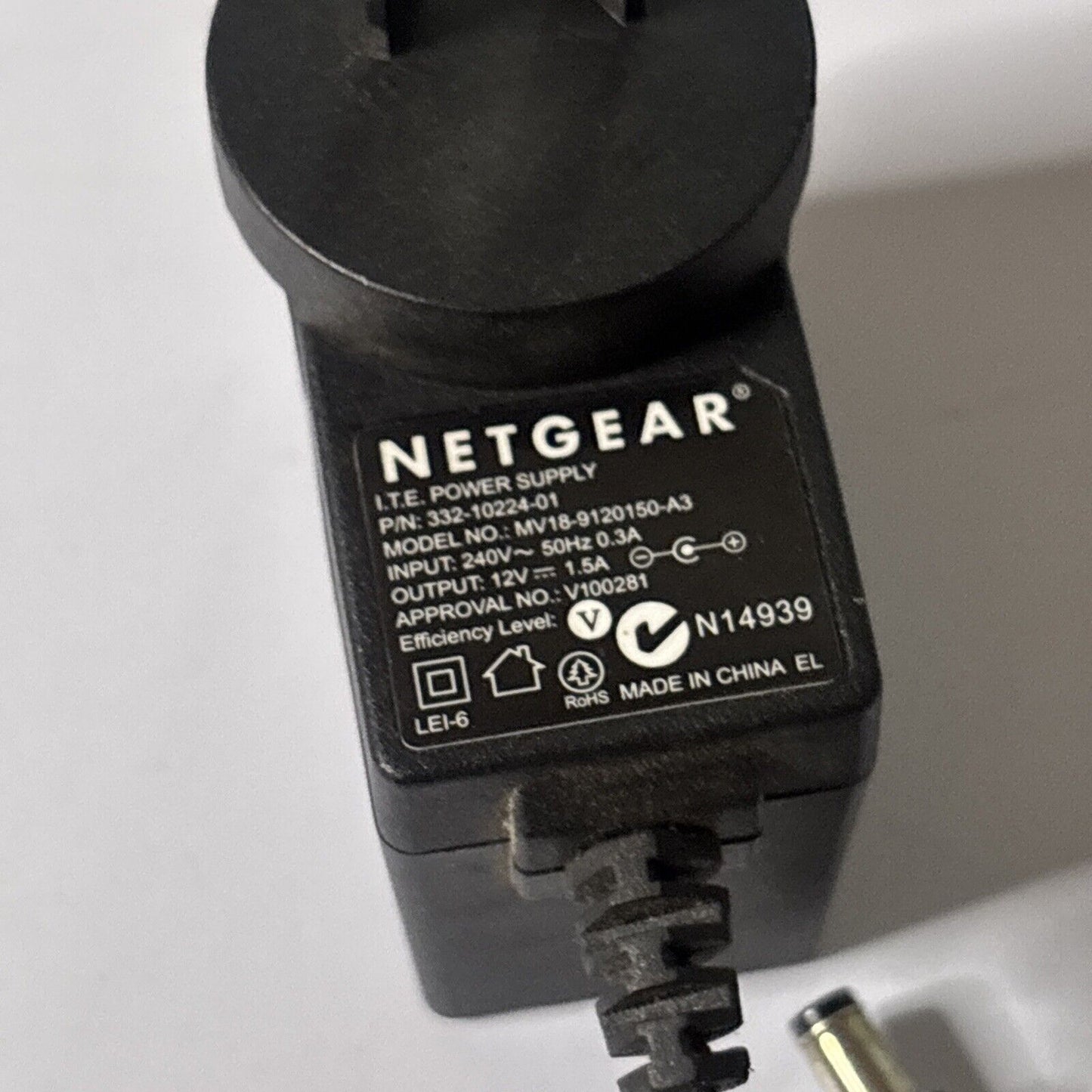 Genuine Netgear MV18-9120150-A3 AC Adapter 12V 1.5A