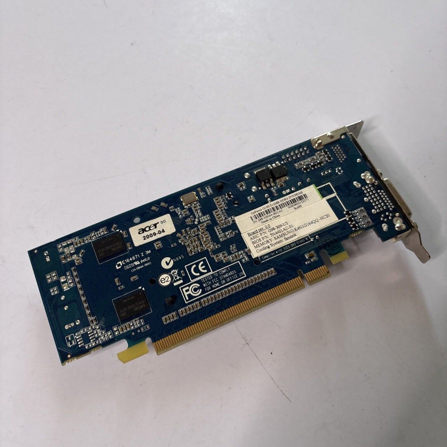 Acer GeForce G100 512MB DDR2 DVI/HDMI Graphics Card