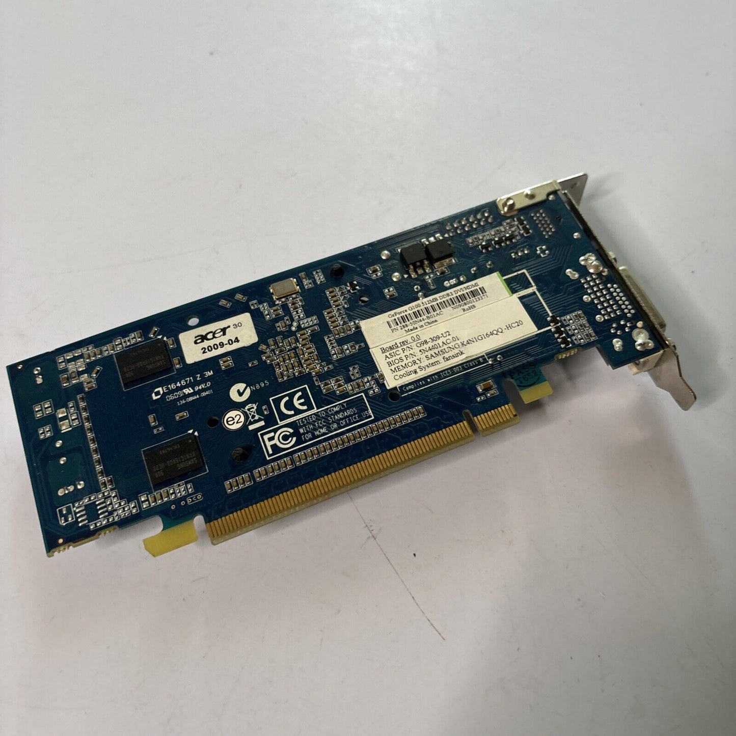 Acer GeForce G100 512MB DDR2 DVI/HDMI Graphics Card
