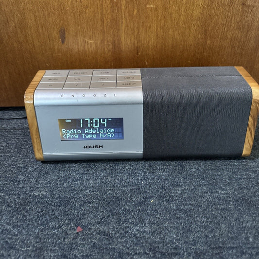 Bush DAB+ Digital FM Radio Clock Alarm BCR35DABW