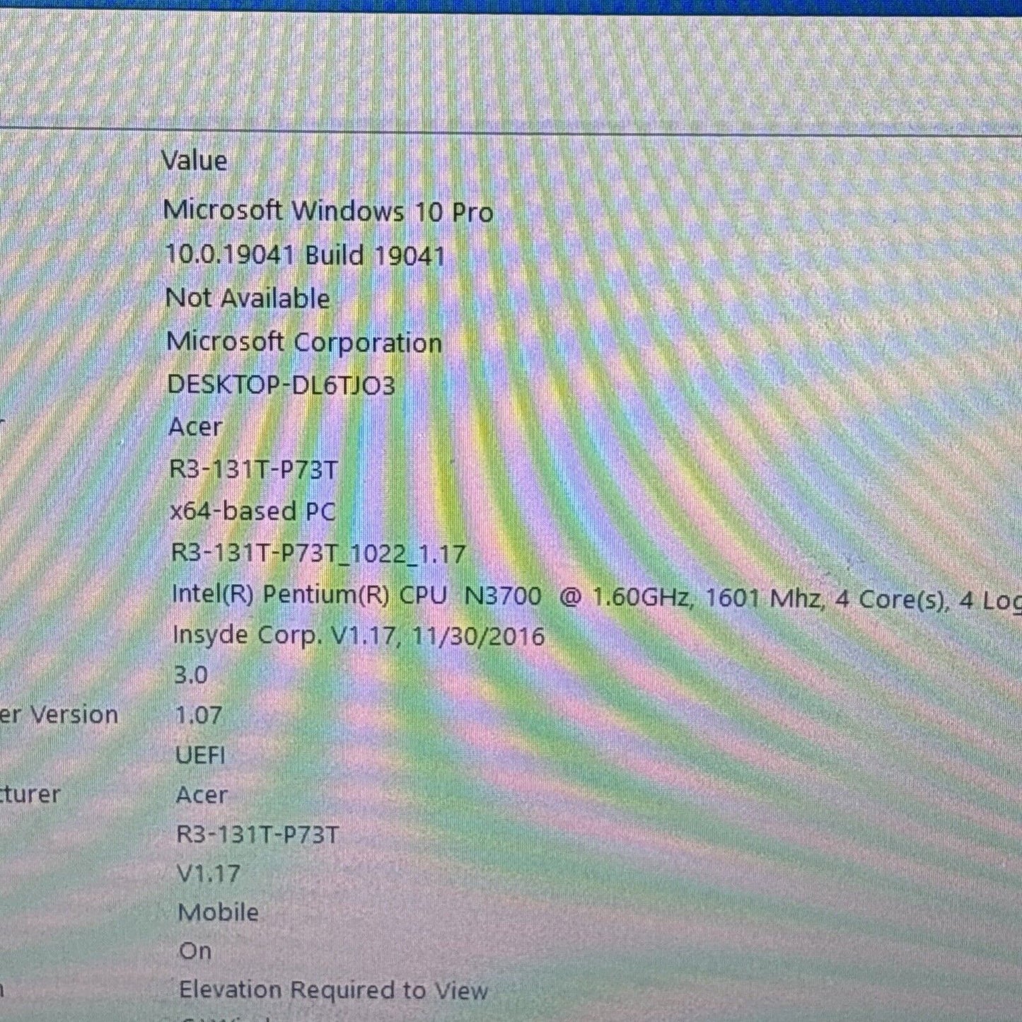 Acer R3-131T-P73T Laptop Tablet 4GB RAM 500GB HDD *Bottom Edge Backlight Glow*