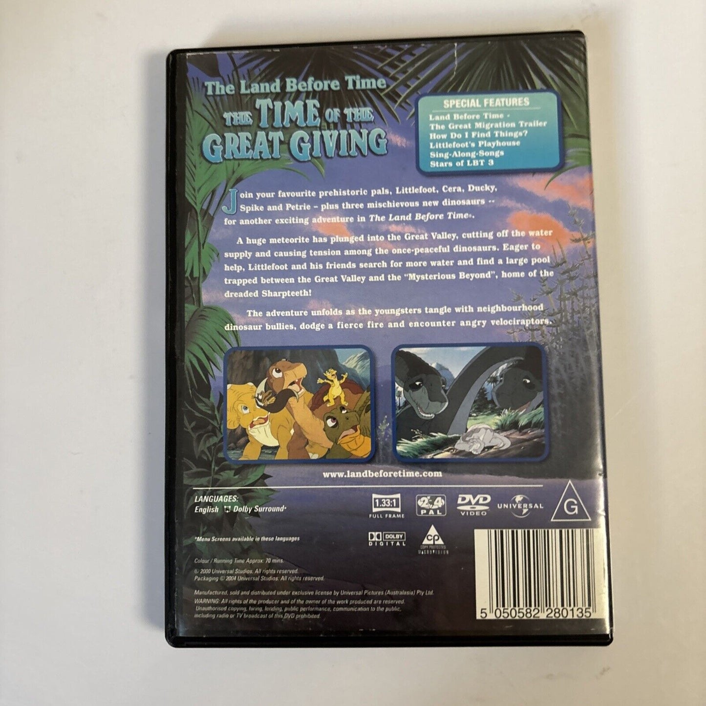 The Land before Time - The Time of the Great Giving : Vol 3 (DVD, 1995) Region 4