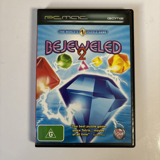 Bejeweled 2 PC Mac CDROM Puzzle Game NEW