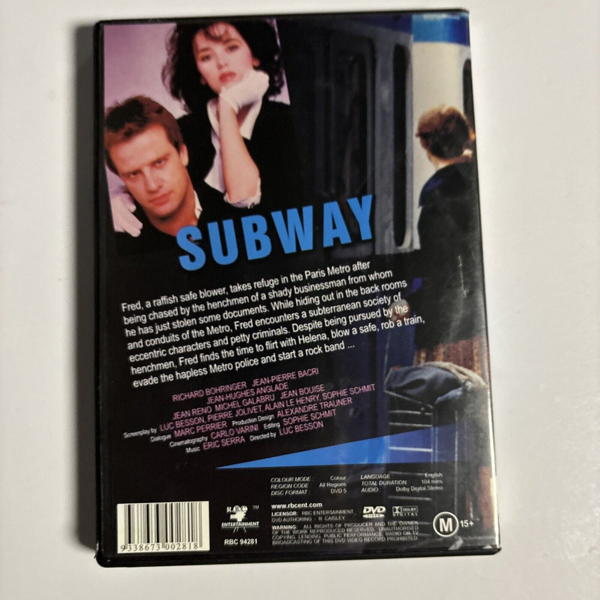 Subway (DVD, 1985) Jean Reno, Luc Besson, Christopher Lambert All Regi ...