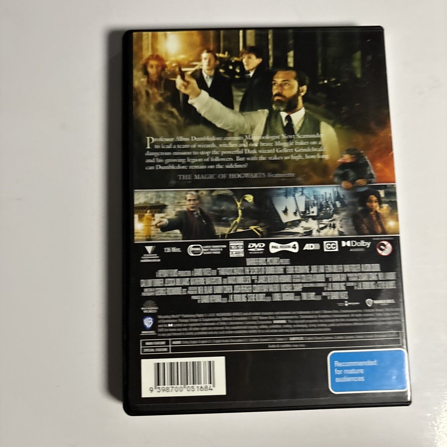 Fantastic Beasts - The Secrets of Dumbledore (DVD, 2019) Jude Law Region 4