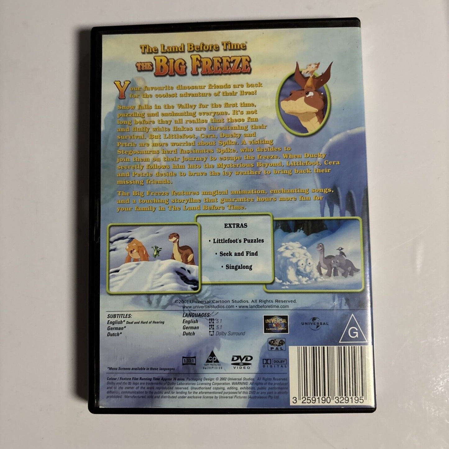 The Land Before Time - The Big Freeze (DVD, 2002) Region 4