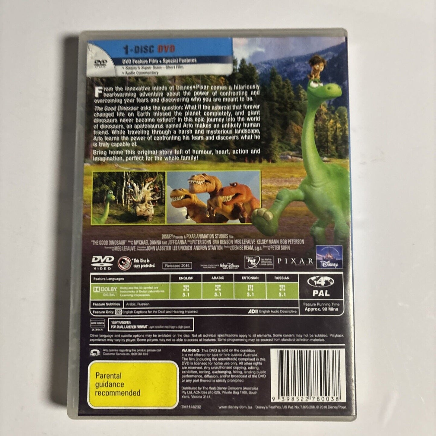 The Good Dinosaur (DVD, 2015)  Region 4