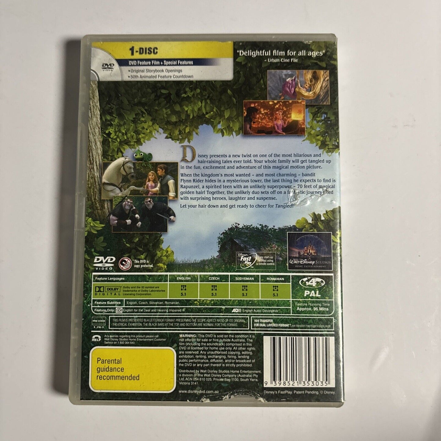 Tangled (DVD, 2010) Delaney Rose Stein, Tim Mertens Disney Region 4