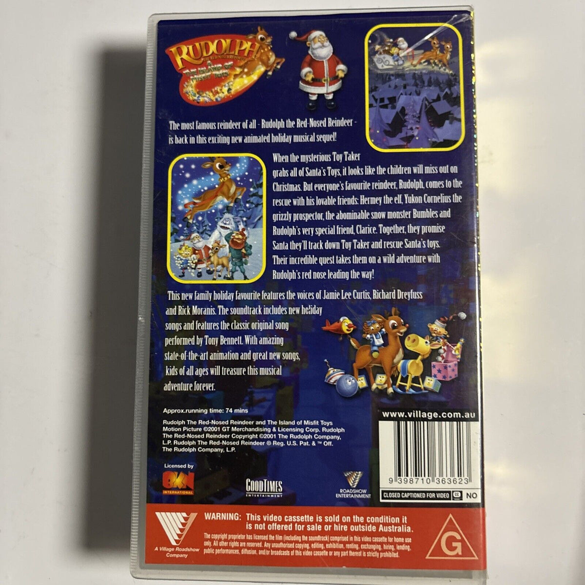 Rudolph The Red Nosed Reindeer The Movie VHS Christmas Kids PAL – Retro ...